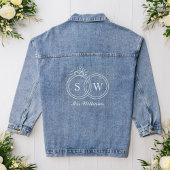 Bagues de mariage monogramme personnalisées