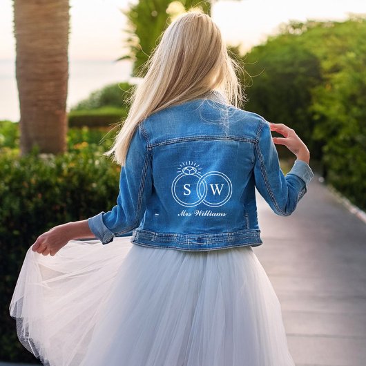 Bagues de mariage monogramme personnalisées