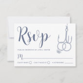 Bagues de Mariage simple à pêche RSVP Card Steel (Devant)