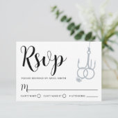 Bagues de Mariage simple à pêche RSVP noir (Debout devant)