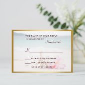 Bagues mariages Sur La Carte RSVP Plage (Debout devant)