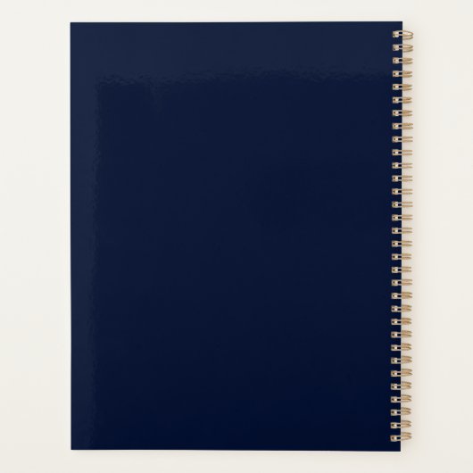 Bagues or bleu foncé wedding planner (Dos)