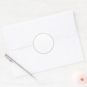 Baguette blanche blanche blanc étiquette rond (Enveloppe)