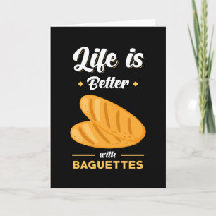 Baguette Bread Gezegde Funny Kaart