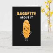 Baguette Bread Gezegde Funny Kaart (Gele Bloem)