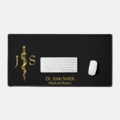Baguette d'Asclepius Classy Médicale Gold en blanc (Clavier et souris)