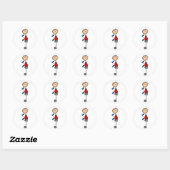Baguette de garçon Figure exercice Sticker (Feuille)