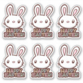 Baguette de Pâques Cute Sticker en Vinyle Coupé Pe (Devant)