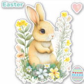 Baguette de Pâques et Sticker d'Oeuf de Pâques (Devant)