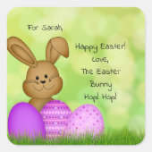 Baguette de Pâques personnalisée mignonne Sticker  (Devant)