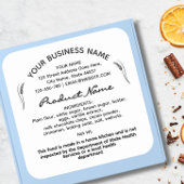 Baguette du étiquette alimentaire Cottage Law