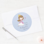 Baguette princesse Anniversaire Stickers (Enveloppe)