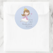 Baguette princesse Anniversaire Stickers (Sac)