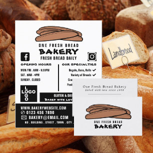 Baguettes, bakkerijen, bakkerijwinkel, vers visitekaartje