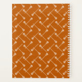 Baguettes blanches de crosse orange brûlées (Dos)