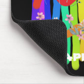 baguettes colorées du tapis de souris fleurs (Coin)