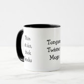 Baguettes minces Tongue Twister Mugs (Devant gauche)