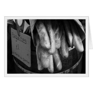 Baguettes sur le marché en plein air de Burough