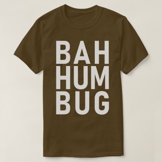 Bah hum bug t-shirt (Design voorkant)