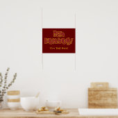 BAH HUMBUG! aangepaste poster (Keuken)