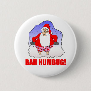 Bah Humbug Button