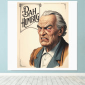Bah Humbug! Canvas Afdruk (Insitu (Houten vloer))