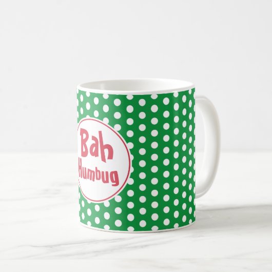 Bah Humbug Christmas Mug (Devant droit)