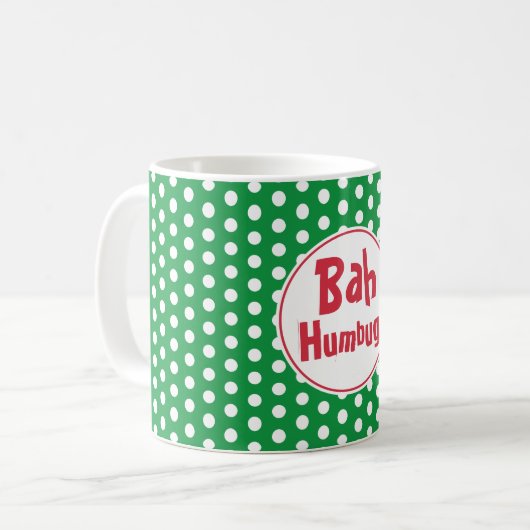 Bah Humbug Christmas Mug (Devant gauche)