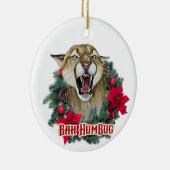 Bah Humbug Cougar Keramisch Ornament (Rechts)