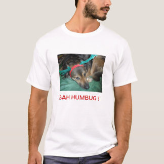 Bah HUMBUG dog doggy kerstmas shirten T-shirts