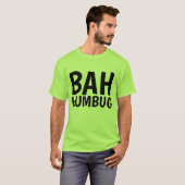 BAH HUMBUG Drôle T-shirts de Noël (Devant entier)