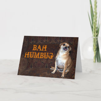BAH HUMBUG FEESTDAGEN KAART