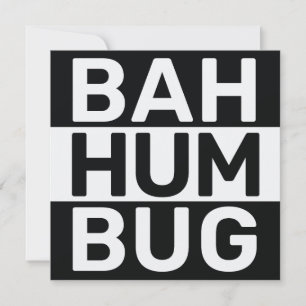 Bah humbug feestdagenkaart