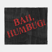 Bah Humbug Fleece Deken (Voorkant (Horizontaal))