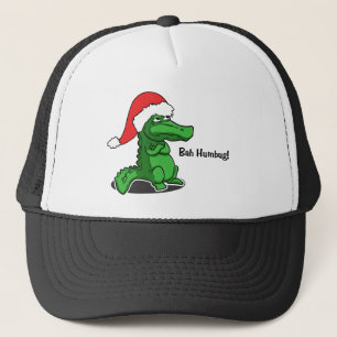 Bah Humbug! Fun, Alligator met kersthoed Trucker Pet