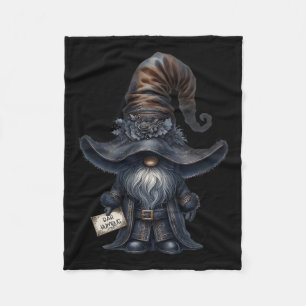 Bah Humbug Gnome in Dark Santa Outfit Grappig Anti Fleece Deken