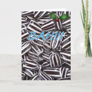 BAH HUMBUG!!! HET WENSKAART VAN KERSTMIS FEESTDAGEN KAART