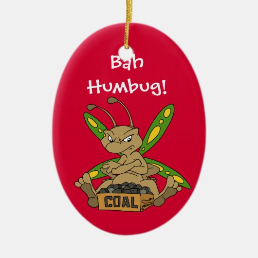 Bah Humbug! Keramisch Ornament (Voorkant)