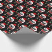 Bah Humbug kersthond Pattern Cadeaupapier (Hoek)