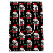 Bah Humbug kersthond Pattern Medium Cadeauzakje (Achterkant)