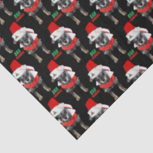 Bah Humbug kersthond Pattern Tissuepapier