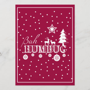 Bah Humbug Kerstmis Kaart