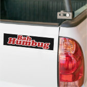 Bah Humbug Kerstmis Scrooge Bumpersticker (Op Truck)