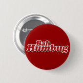 Bah Humbug Kerstmis Scrooge Ronde Button 5,7 Cm (Voorkant /achterkant)