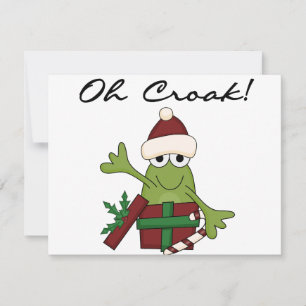 Bah Humbug Kikker Kerst Tshirts en geschenken Feestdagenkaart