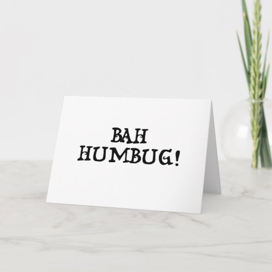 Bah Humbug ! la carte (Devant)