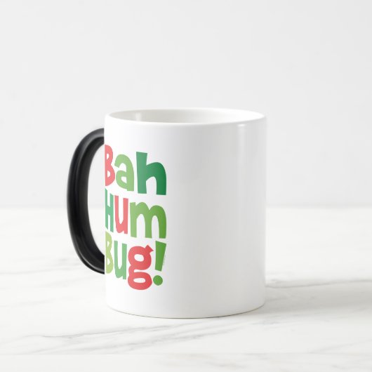 Bah Humbug Magische Mok (Voorkant links)