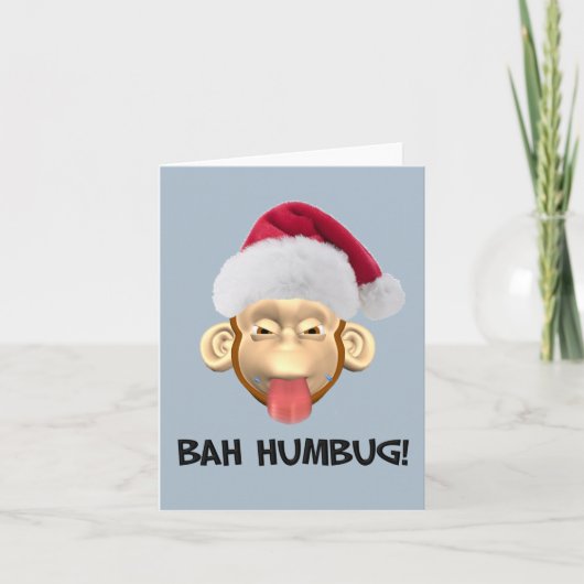 Bah Humbug Monkey kaart (Voorkant)