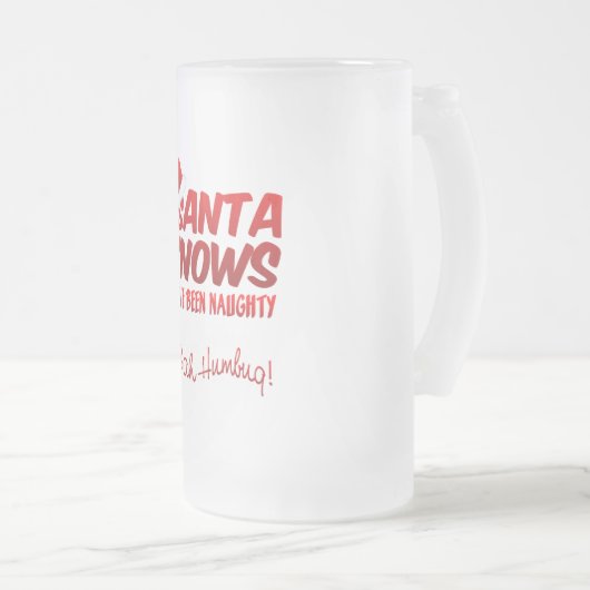 BAH HUMBUG Ondeugende mok (Voorkant rechts)