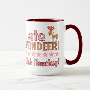 Bah Humbug Reindeer tasse - choisir style et coule